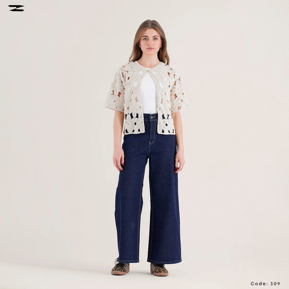 Women Crochet Lace Jacket