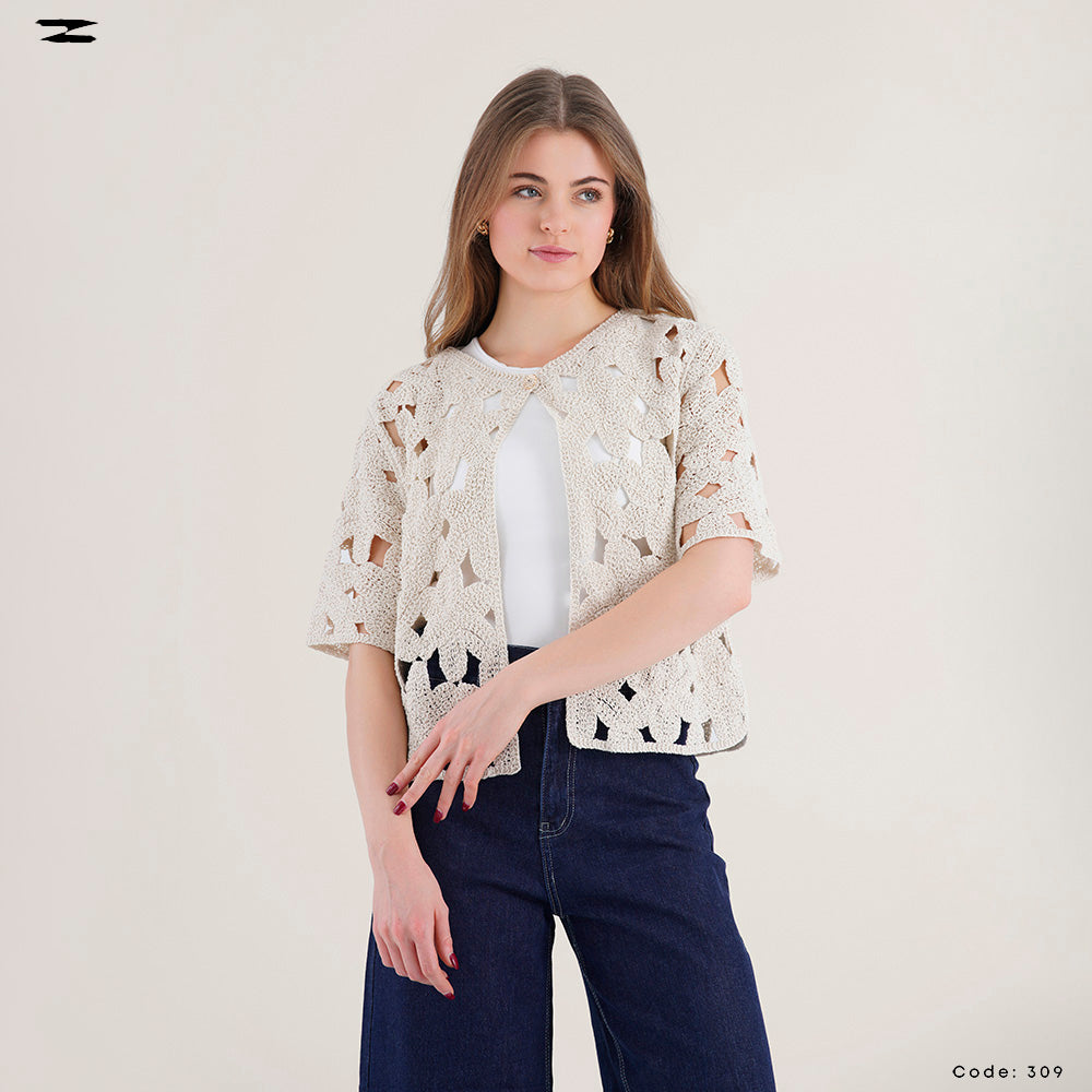 Women Crochet Lace Jacket