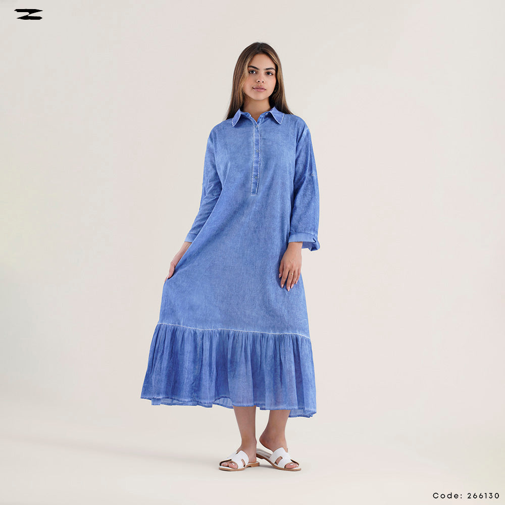 Denim Style Shirt Dress