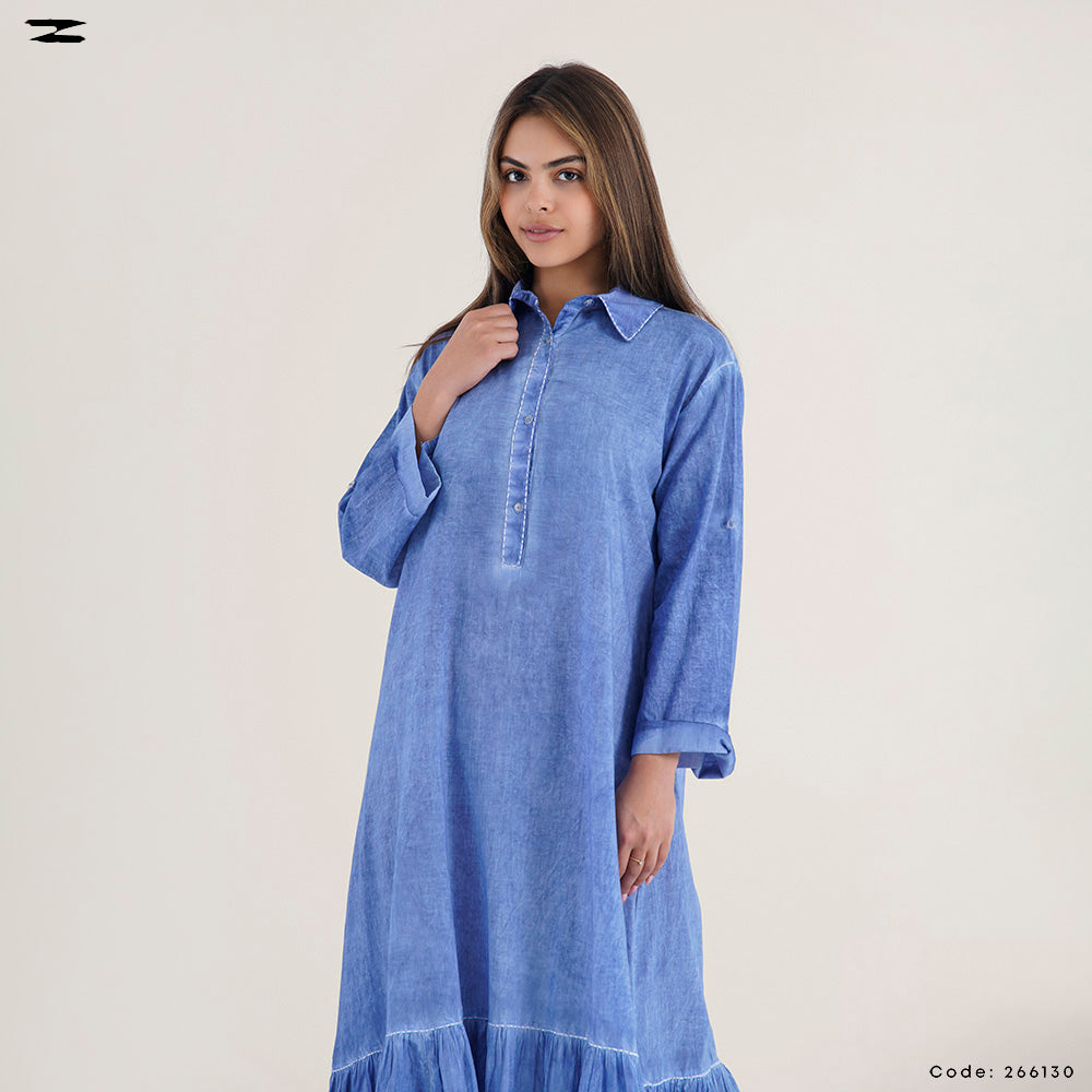 Denim Style Shirt Dress