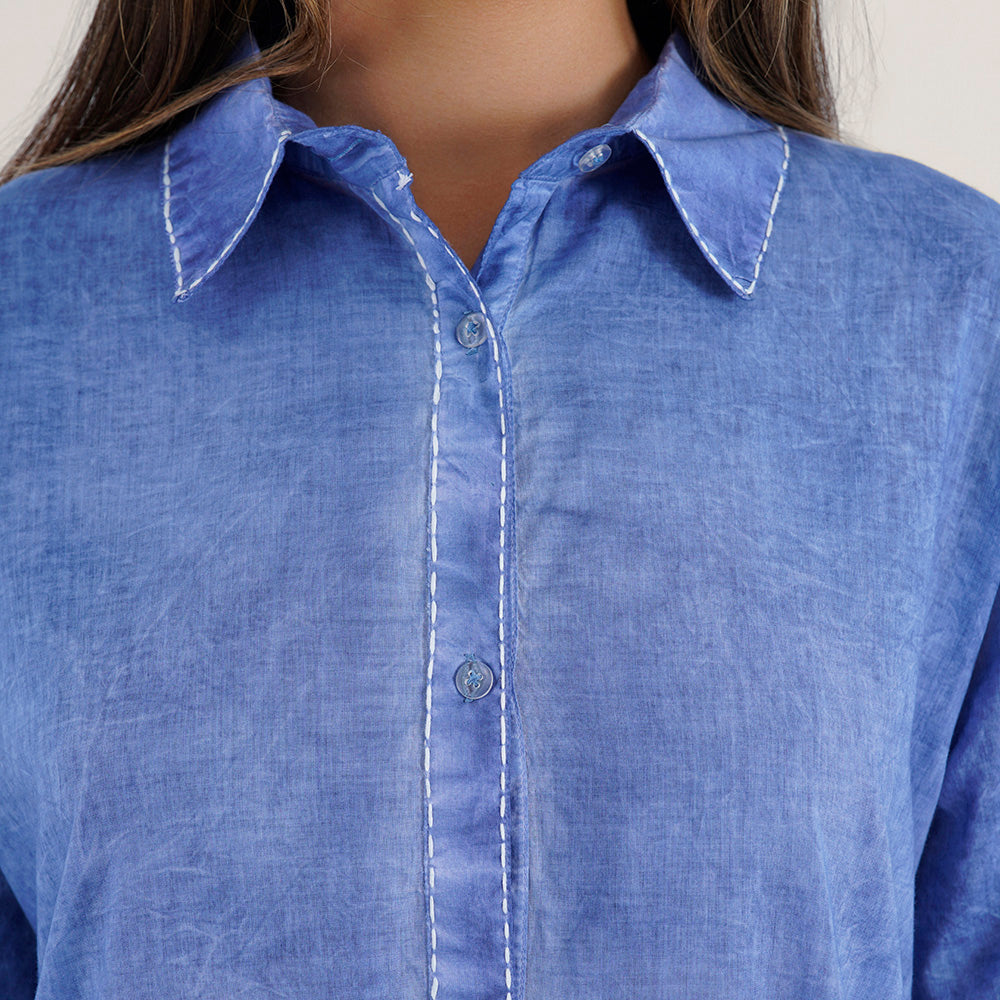 Denim Style Shirt Dress