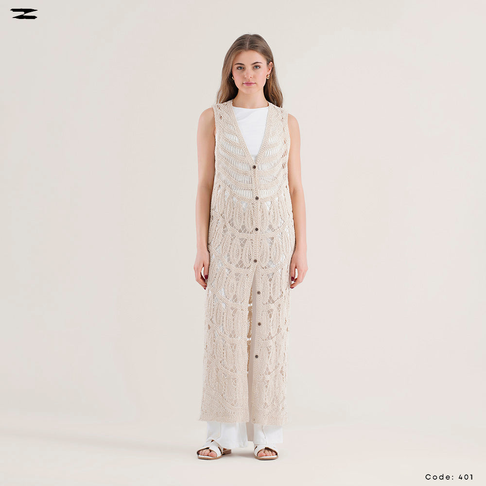Women Long Knit Vest