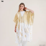 Golden Print Long Cardigan