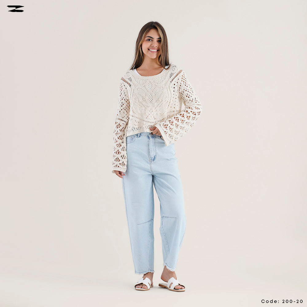 Women Sabrina Guipure Poncho