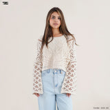 Women Sabrina Guipure Poncho