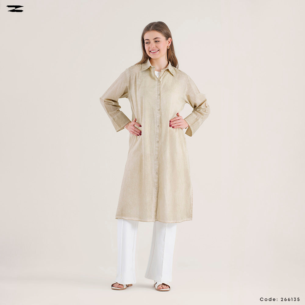 Oversized Long Shirt Dress