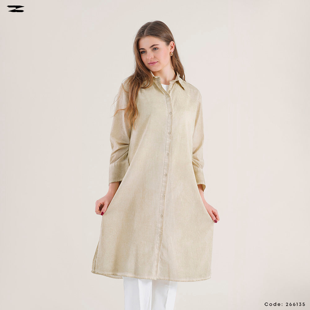 Oversized Long Shirt Dress