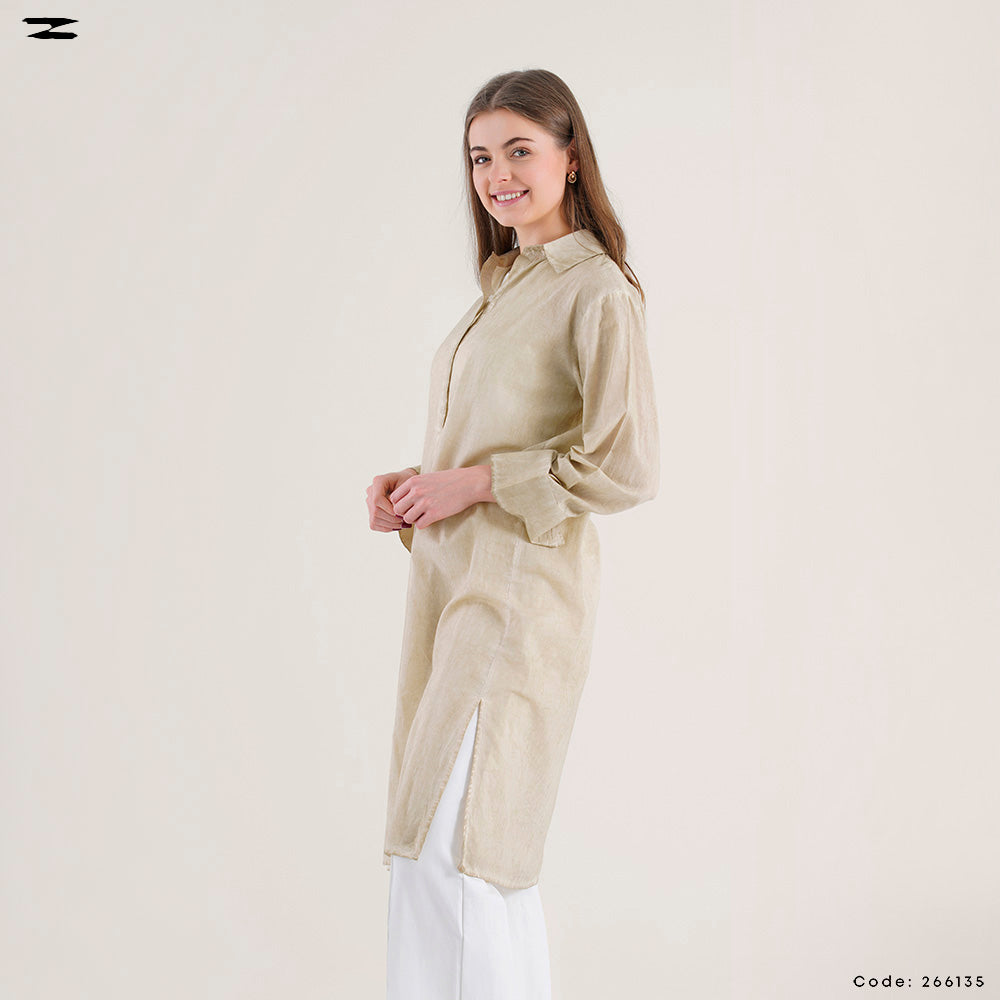Oversized Long Shirt Dress