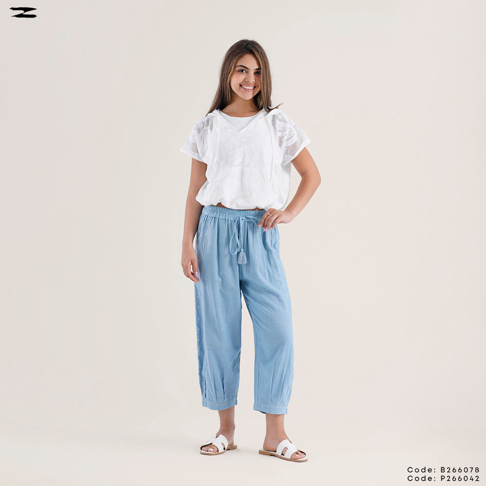 Hooded Short Sleeve Top