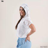 Hooded Short Sleeve Top