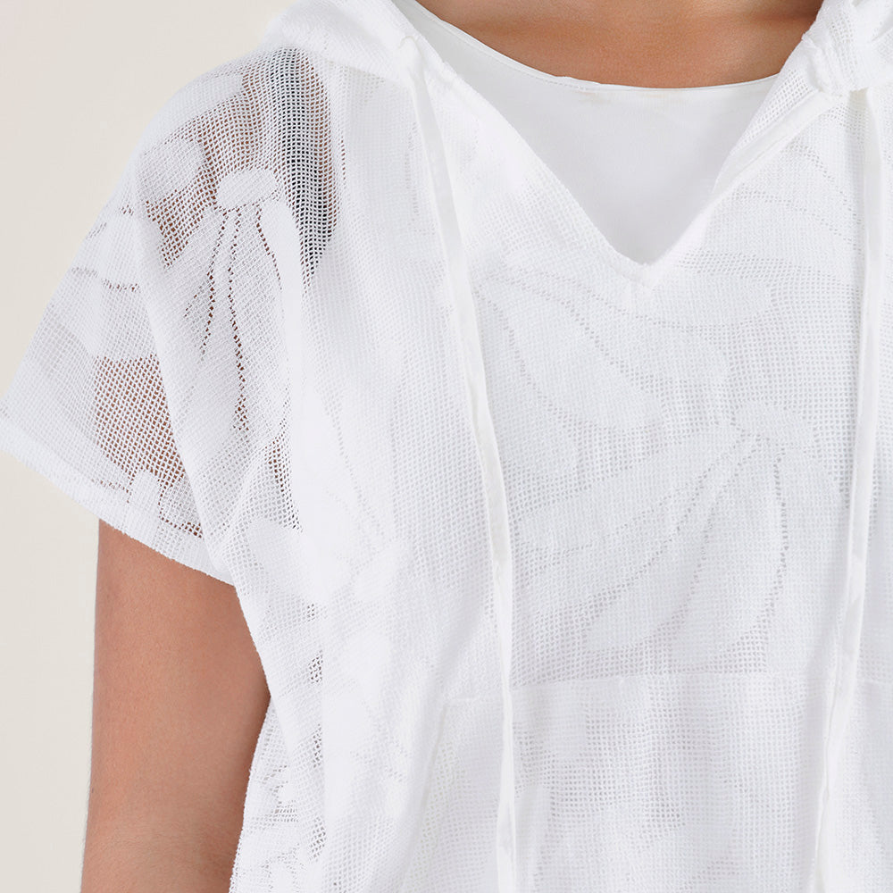 Hooded Short Sleeve Top