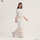 Women Voile Jacket & Skirt Set
