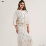 Load image into Gallery viewer, Women Voile Jacket &amp; Skirt Set