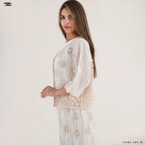 Women Voile Jacket & Skirt Set