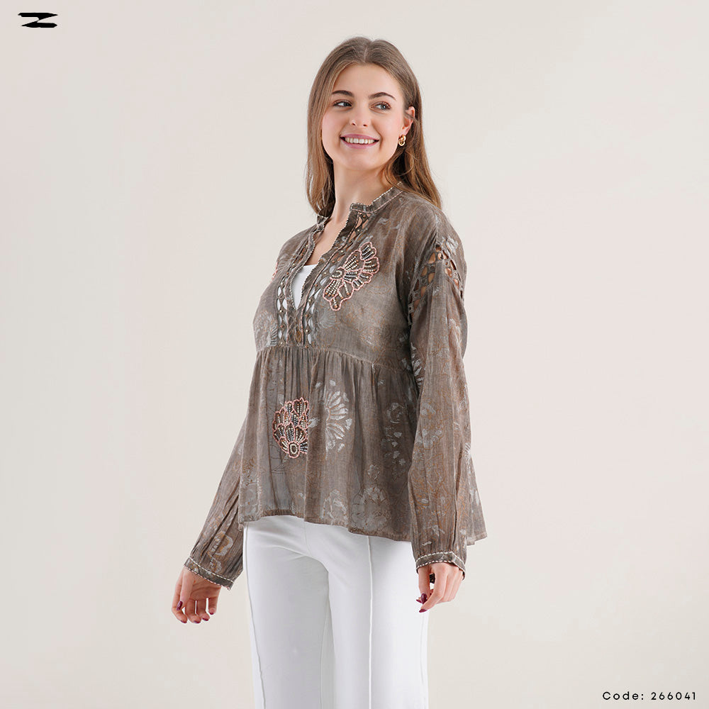 Handcrafted Printed Blouse