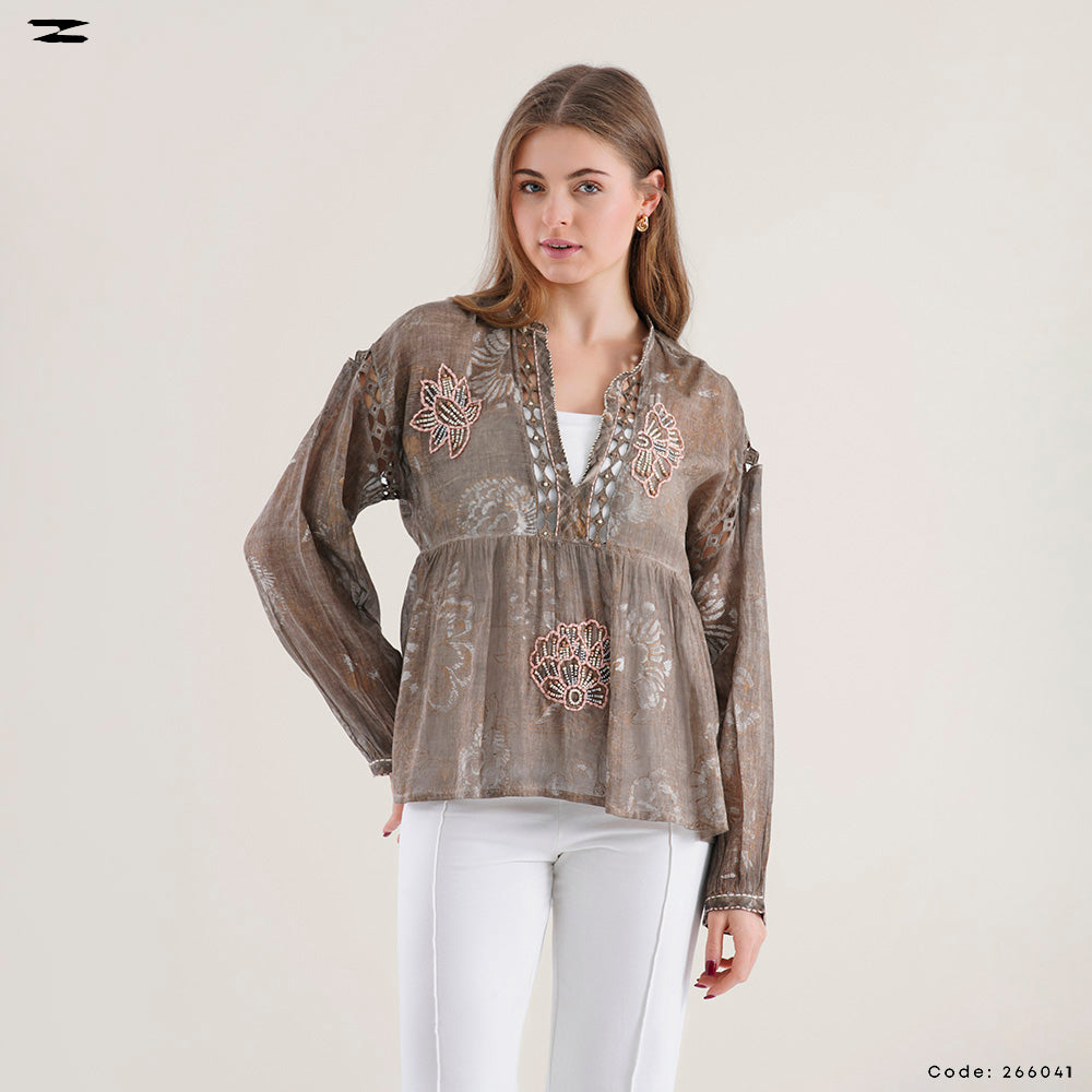 Handcrafted Printed Blouse