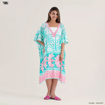 Load image into Gallery viewer, Tropical Pattern Kaftan Top