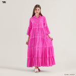 Load image into Gallery viewer, Embroidered Tiered Maxi Dress