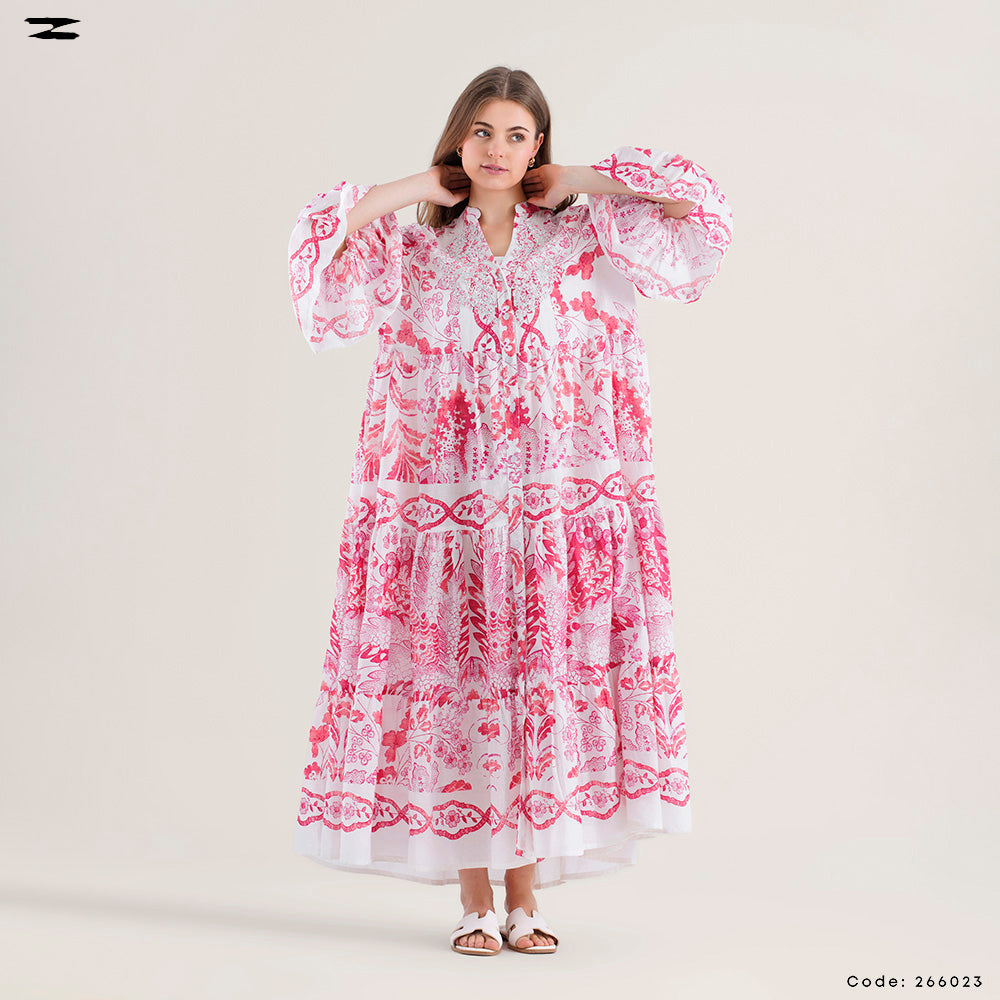 Women Printed Panda Maxi Dress