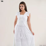 Load image into Gallery viewer, Tiered Lace V-Neck Dress