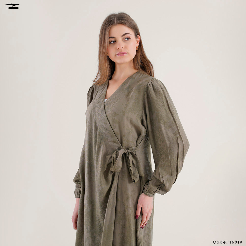 Wrap Style Long Cardigan