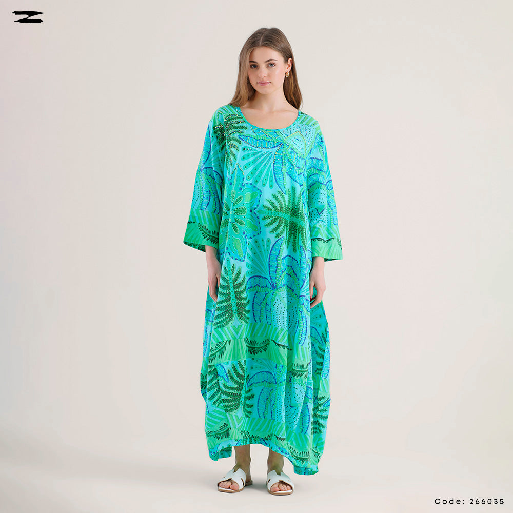 Tropical Leaf Dress