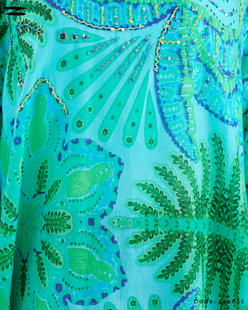 Tropical Leaf Dress