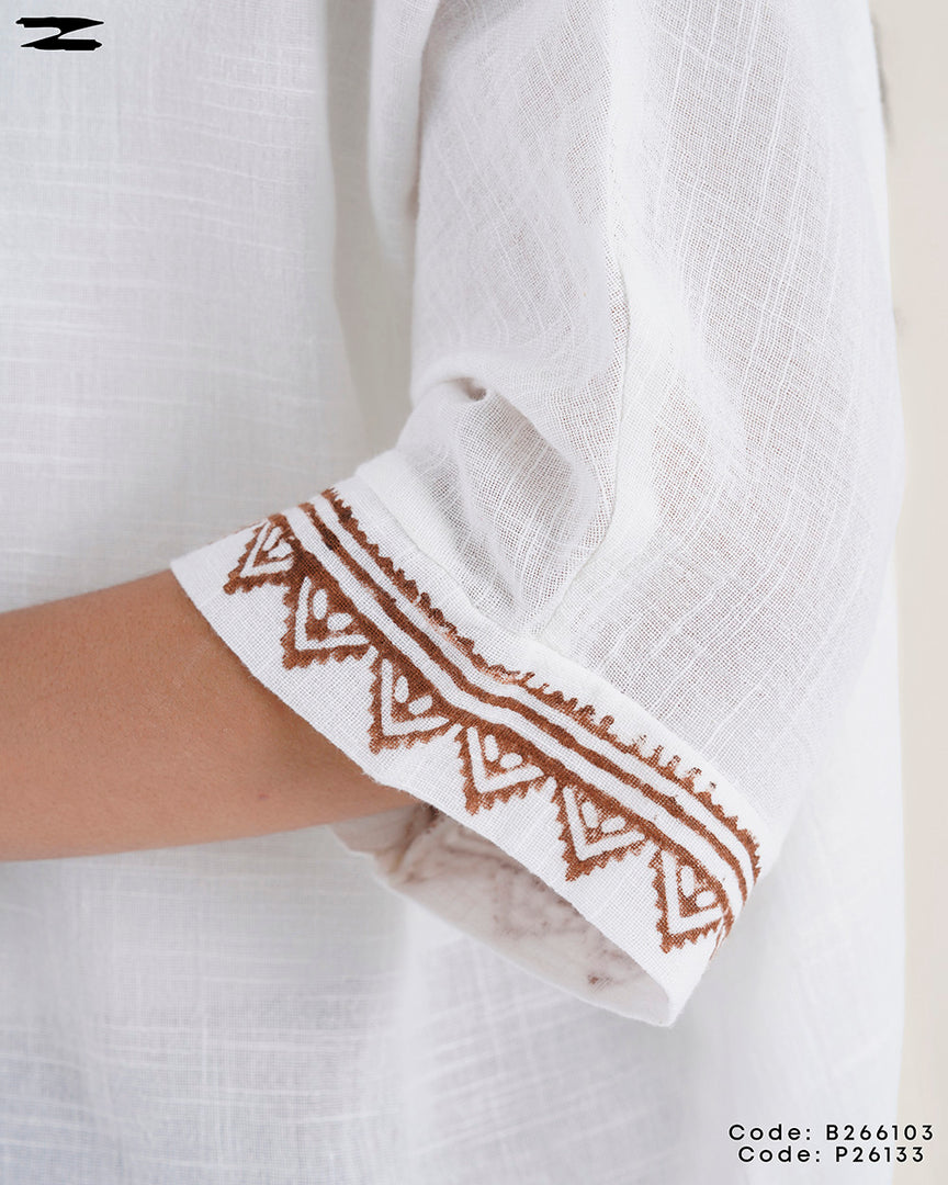Casual Patterned Wide Top
