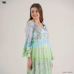 Load image into Gallery viewer, Tiered Dress with Embroidered Bodice