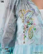 Load image into Gallery viewer, Tiered Dress with Embroidered Bodice