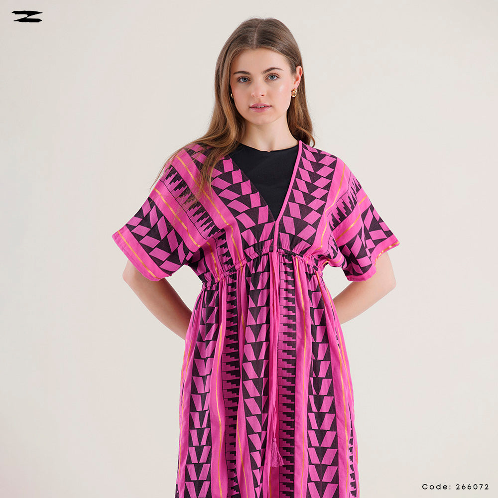 Women Printed Short Sleeve Dress