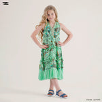 Load image into Gallery viewer, Printed V-Neck Sleeveless Dress