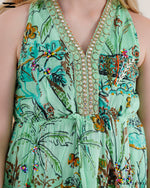 Load image into Gallery viewer, Printed V-Neck Sleeveless Dress