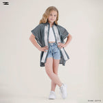 Load image into Gallery viewer, Sequin Stripe Poncho Top