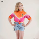 Load image into Gallery viewer, Tie-Dye Linen Shirt with Brooch