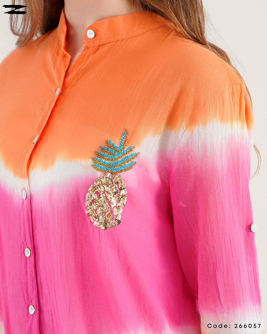 Pineapple Detail Printed Shirt