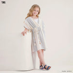 Load image into Gallery viewer, Girls Wrap Poncho Dress