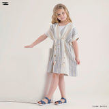 Girls Wrap Poncho Dress