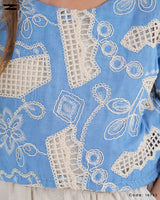 Embroidered Lace Top Jumpsuit