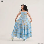 Load image into Gallery viewer, Leaf Print Tiered Dress