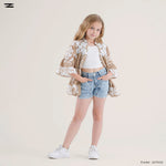 Load image into Gallery viewer, Patterned Peplum Shirt