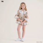 Load image into Gallery viewer, Patterned Peplum Shirt