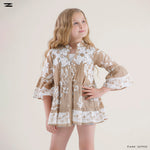 Load image into Gallery viewer, Patterned Peplum Shirt