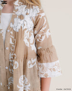 Load image into Gallery viewer, Patterned Peplum Shirt