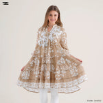 Load image into Gallery viewer, Buttoned Floral Tunic Blouse