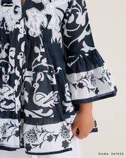 Patterned Peplum Shirt