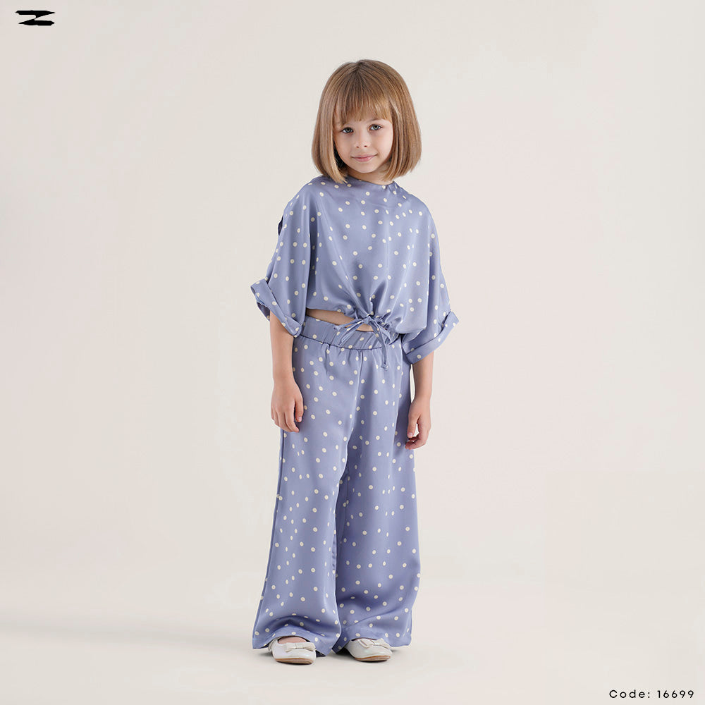 Polka Dot Satin Set
