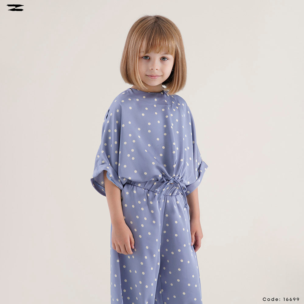 Polka Dot Satin Set