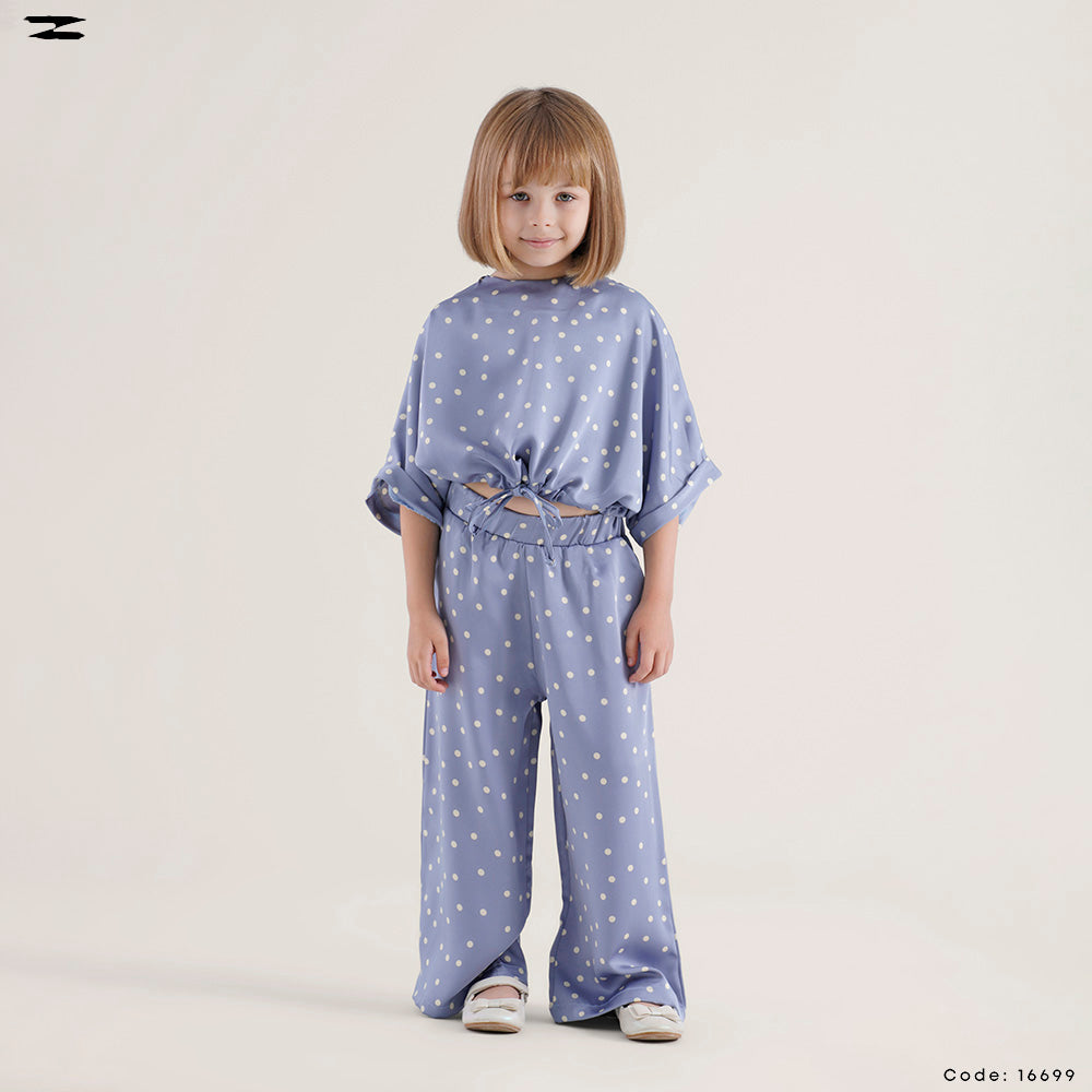 Polka Dot Satin Set