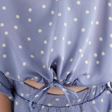 Polka Dot Satin Set